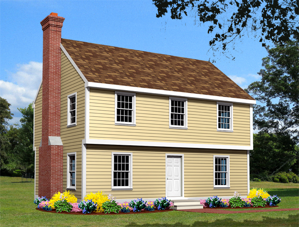 colonial home front elevation